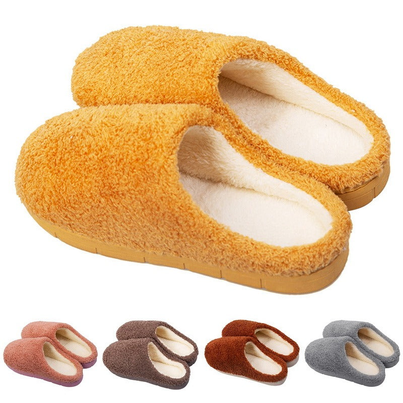 Women's Furry Bedroom Slippers – Soft Suede Non-Slip Winter House Shoes – Sarah Express