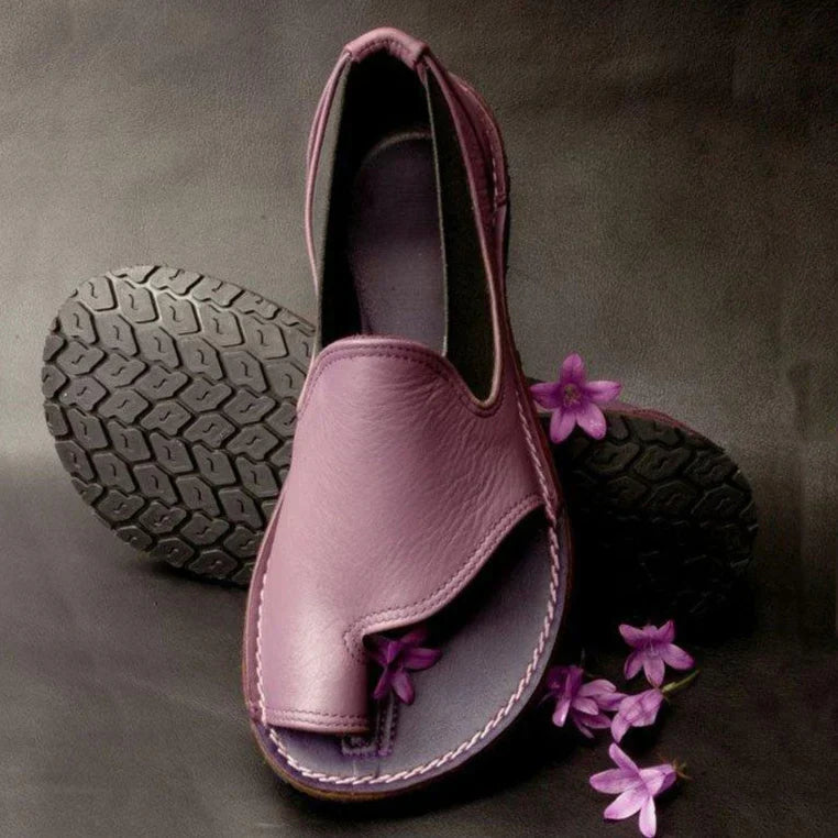 Flat Round Toe Slip-On Sandals – Women’s Casual Wear