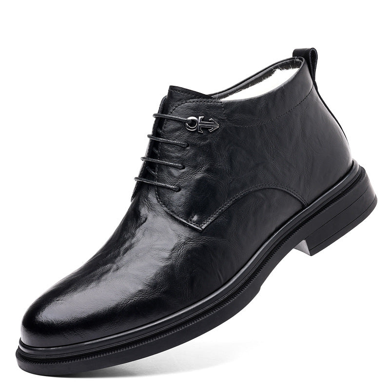 Sarah Express Fleece-Lined High-Top Leather Winter Boots