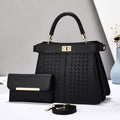 Sarah Express 2-in-1 Structured Bucket Bag Set Black