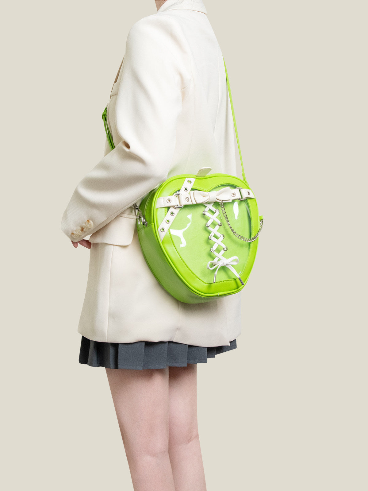 Sarah Express Gothic Bow Backpack with Chain Strap