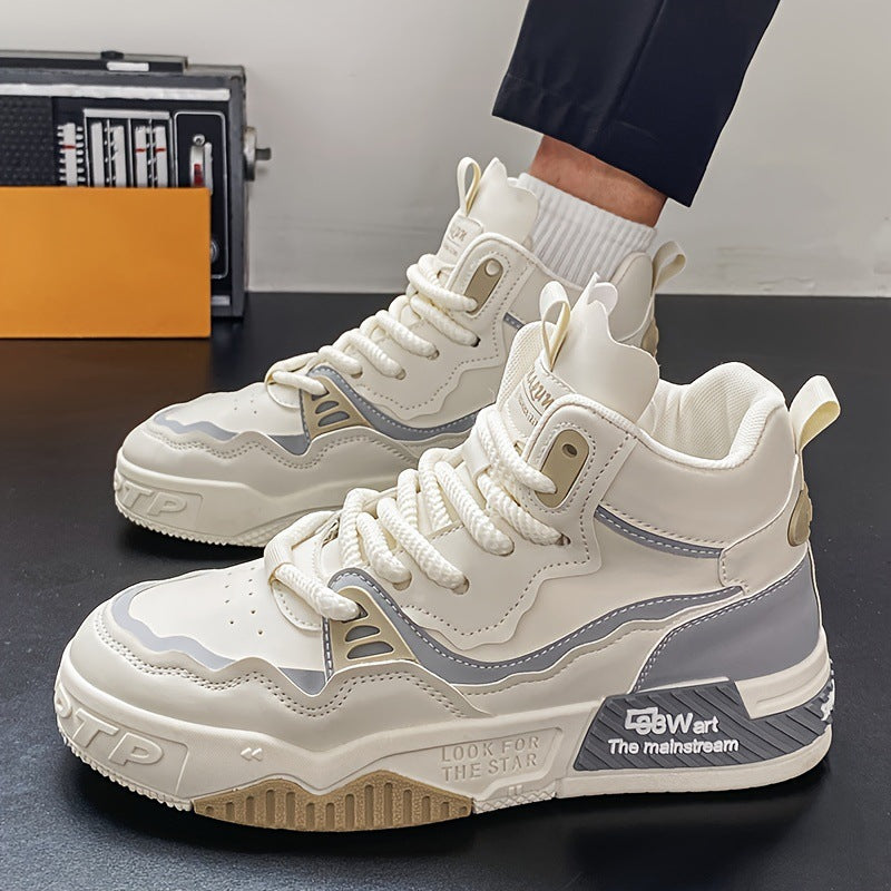 Sarah Express Men's High-Top Casual Platform Sneakers