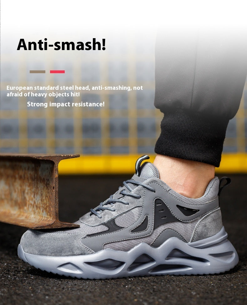 Sarah Express Protective Men's Anti-Smashing Work Sneakers
