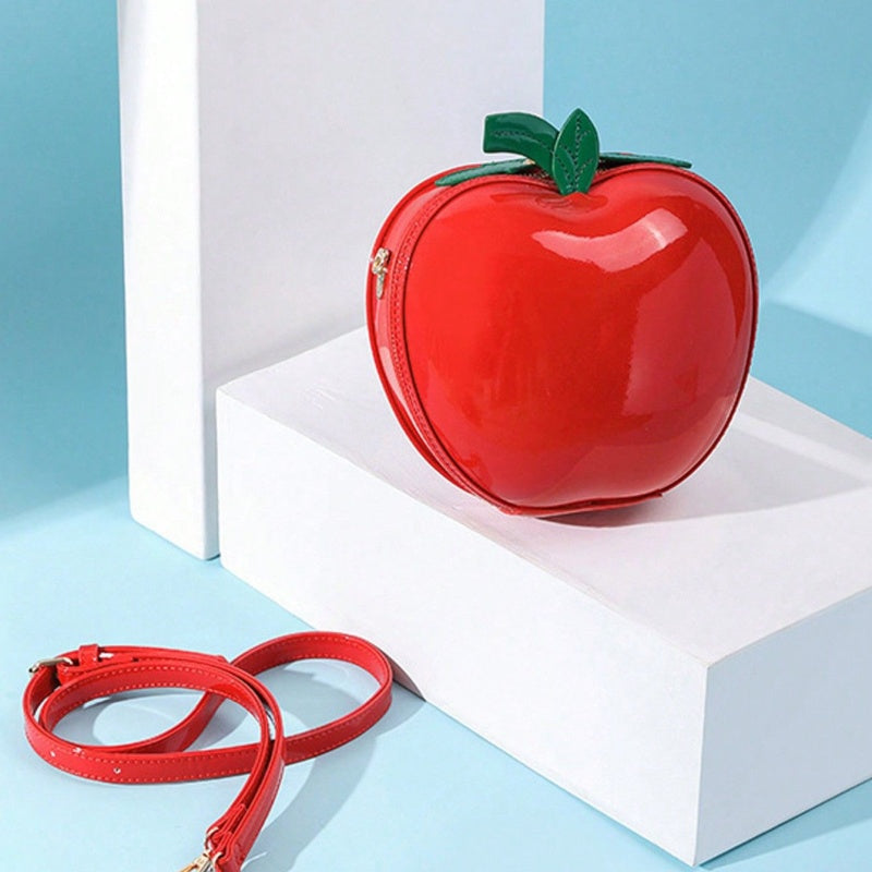 Sarah Express Apple Shaped Novelty Crossbody Bag