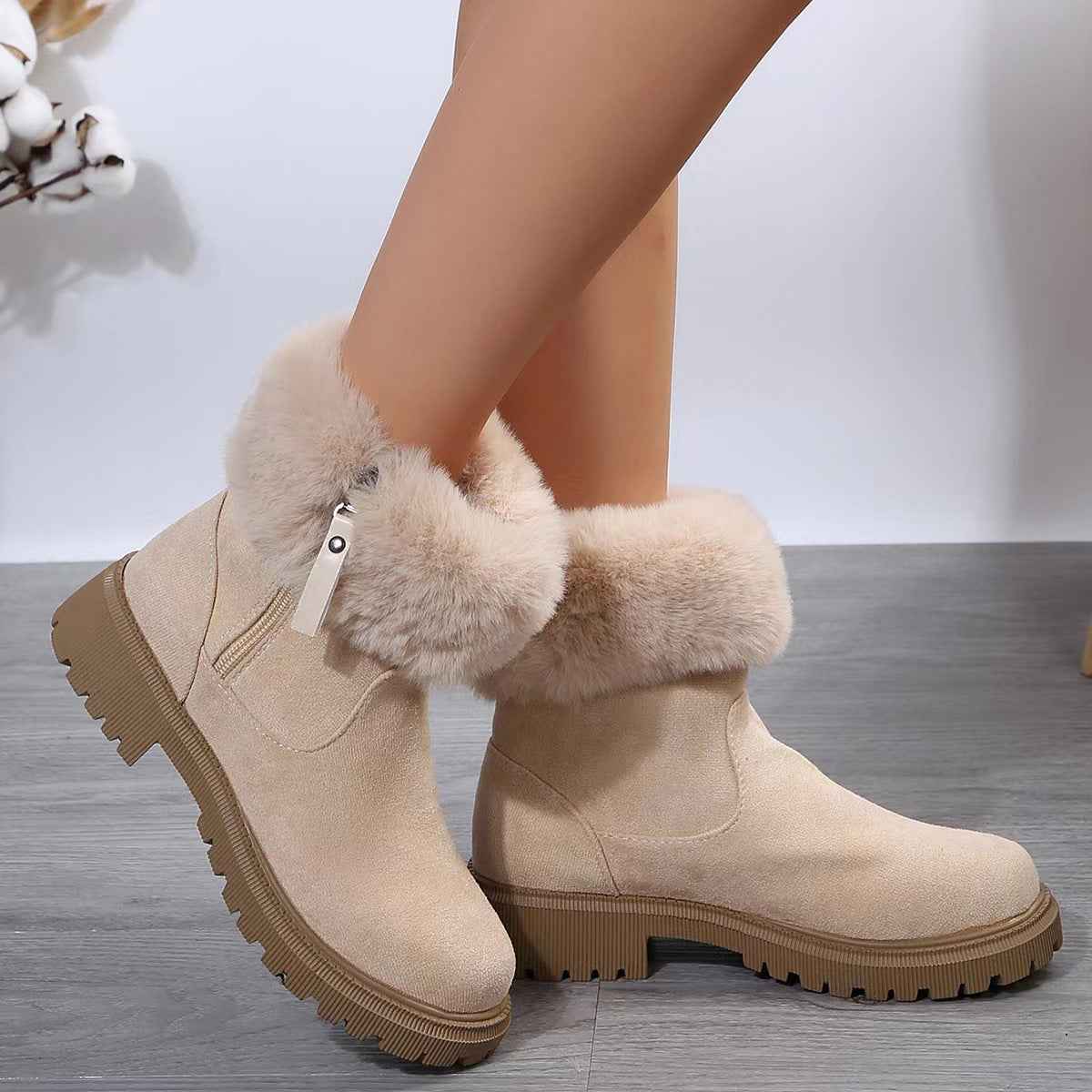 Sarah Express Plush Lined Winter Ankle Boots
