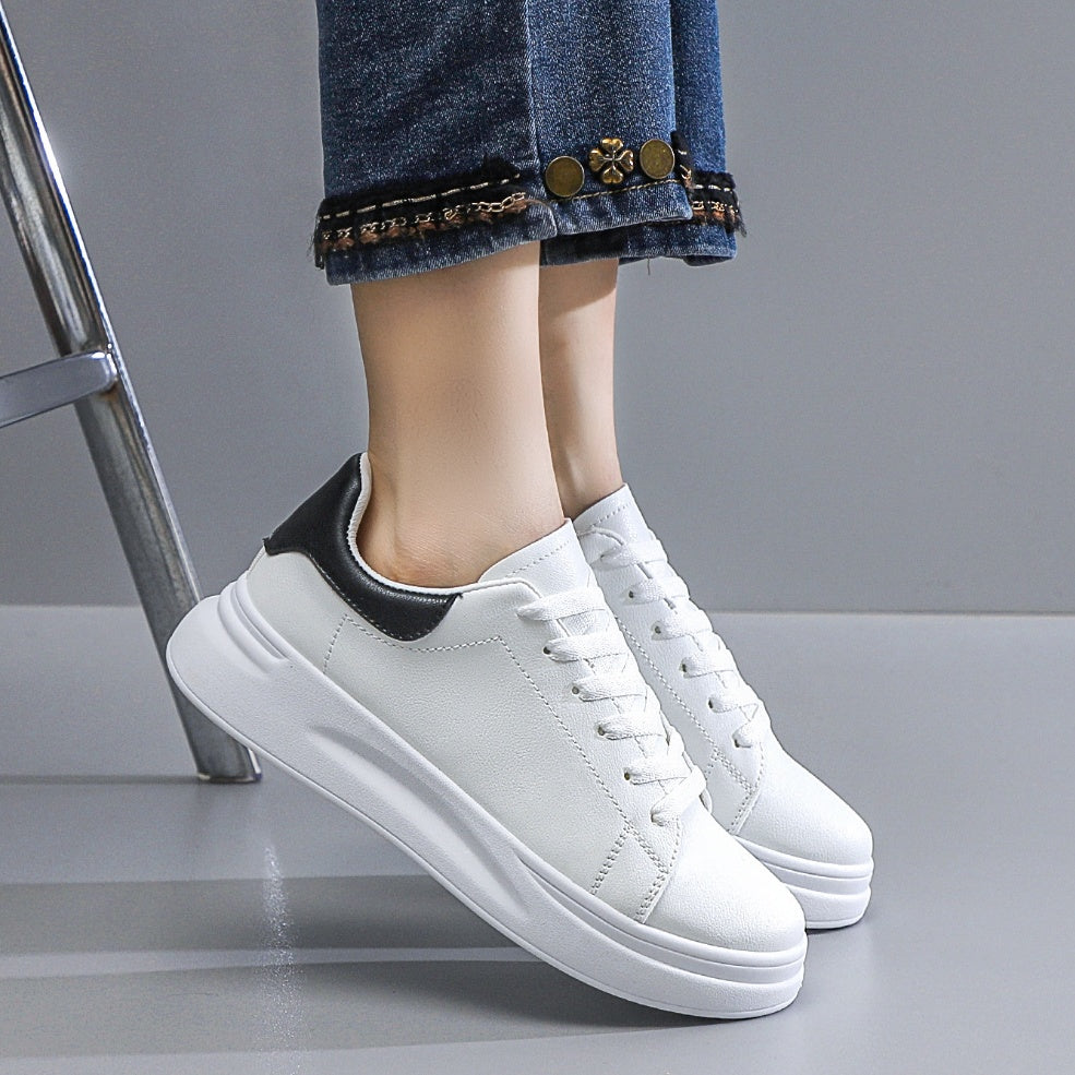 Sarah Express Women's Platform Lace-Up Casual Sneakers