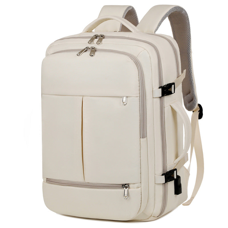Sarah Express Large Capacity Waterproof Travel Laptop Backpack White