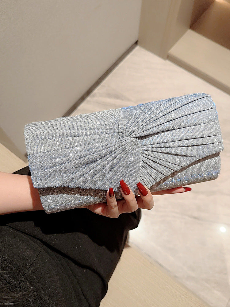 Sarah Express Pleated Evening Clutch Banquet Bag