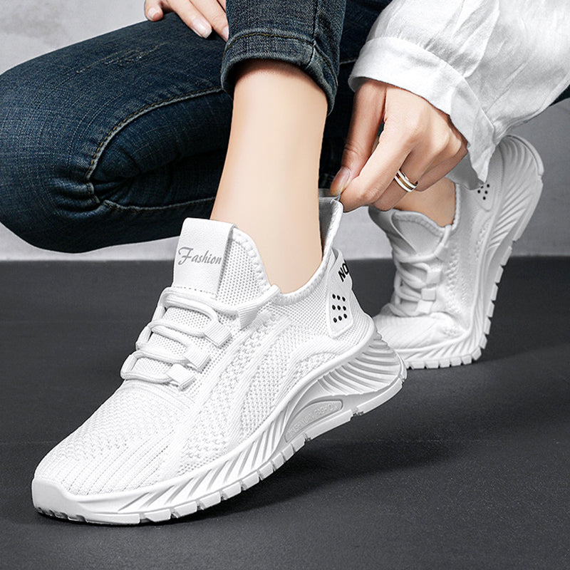 Sarah Express Lightweight Breathable Mesh Lace Up Sneakers