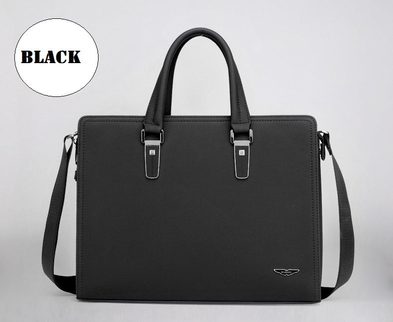 Sarah Express Structured Men's Business Briefcase Shoulder Bag Black
