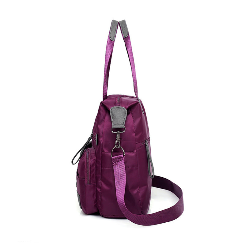 Sarah Express Nylon Multi-Pocket Commuter Messenger Bag