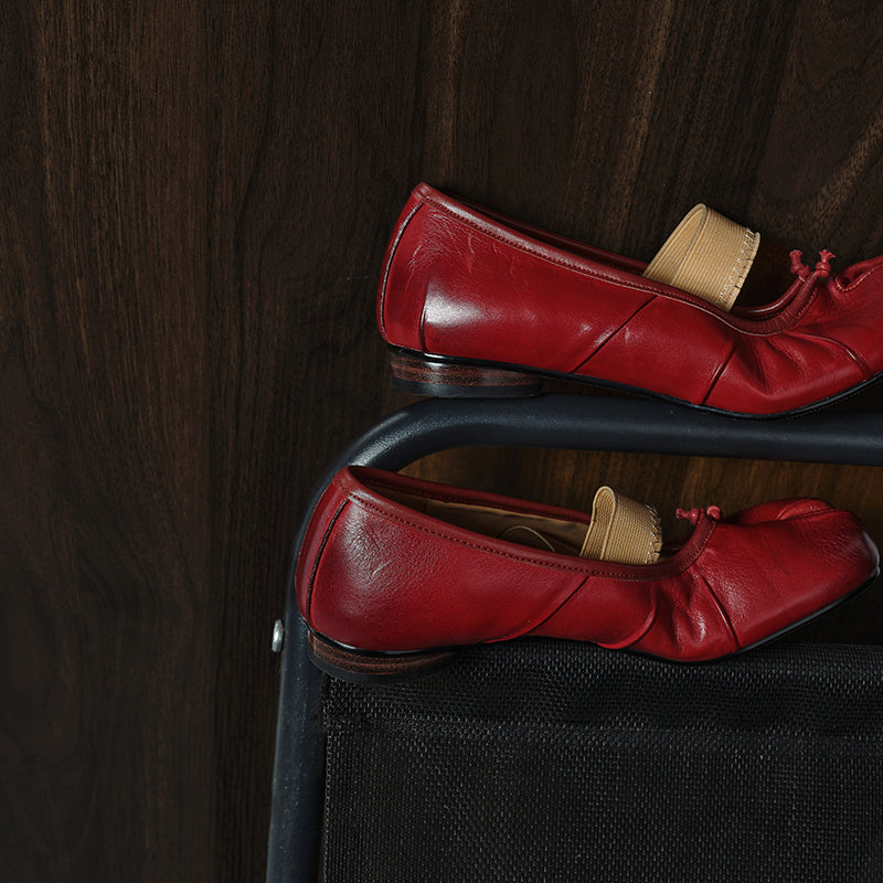 Sarah Express Full Grain Leather Tabi Mary Jane Flats
