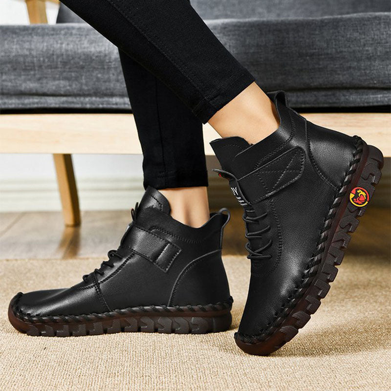 Sarah Express Women's Waterproof Platform Winter Ankle Boots