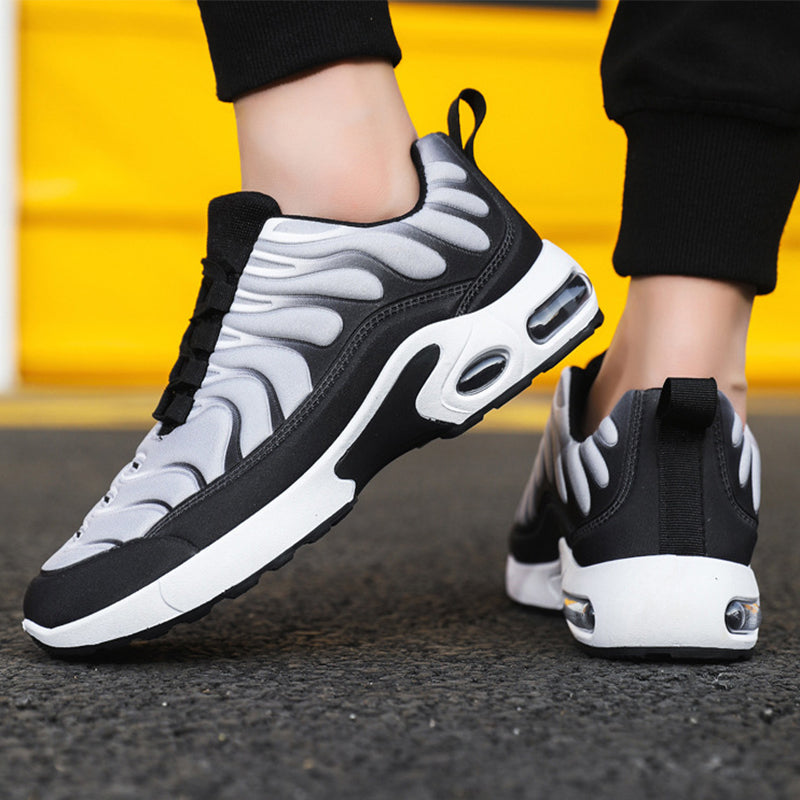 Sarah Express Men's Color-blocked Breathable Lace-Up Sneakers