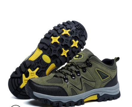 Sarah Express Men's Suede Low Top Hiking Shoes