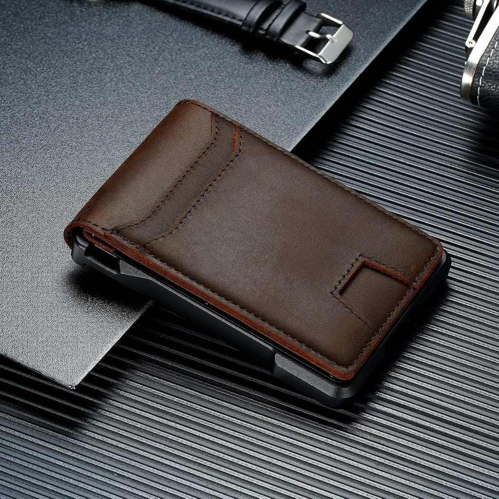 Sarah Express RFID Blocking Metal Slide Card Wallet