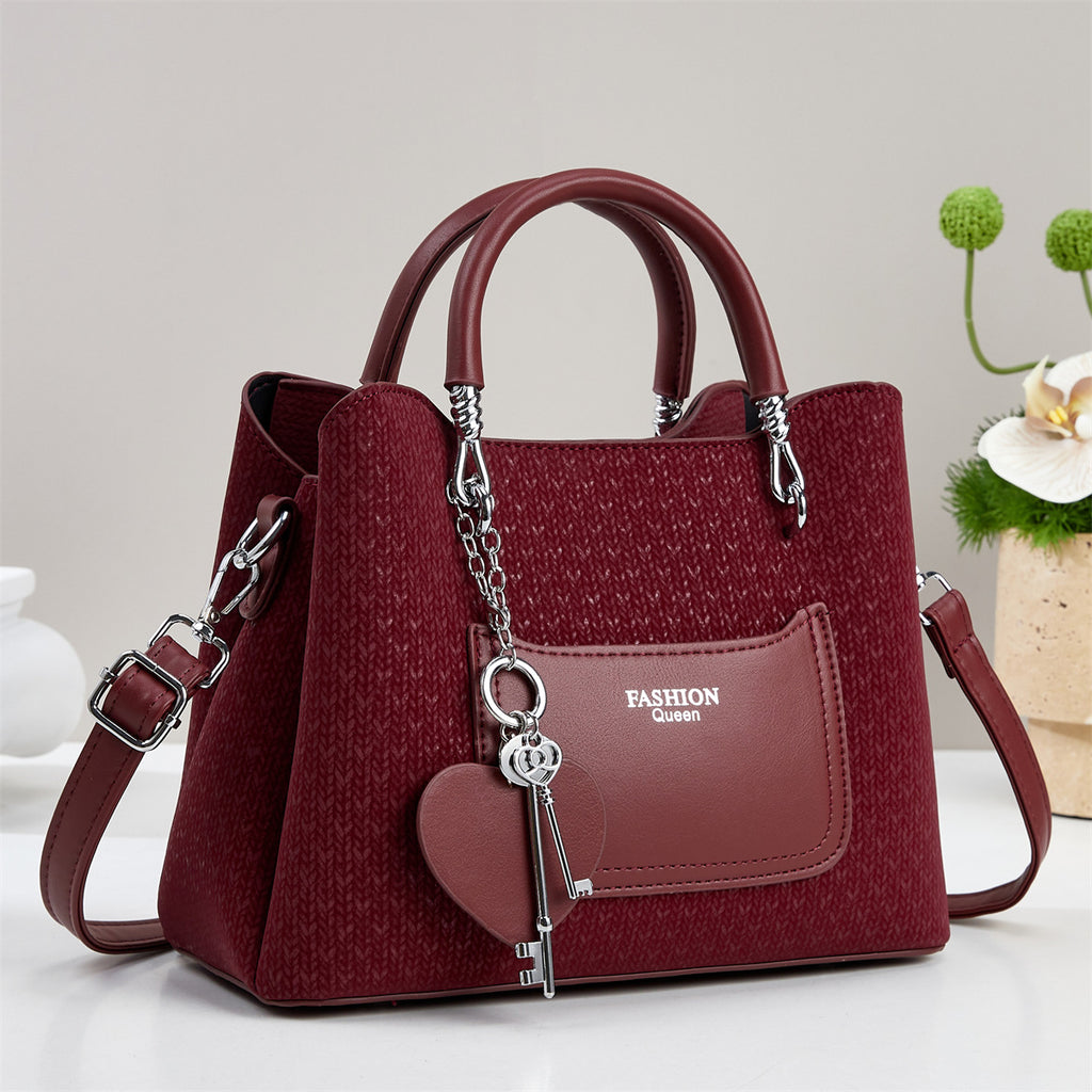 Sarah Express Large Capacity PU Leather Messenger Bag