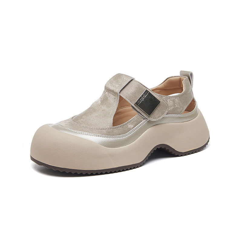 Sarah Express Hollowed-out Breathable Platform Sneakers