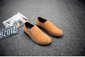 Sarah Express Men's Frosted Round Toe Casual Shoes Yellow
