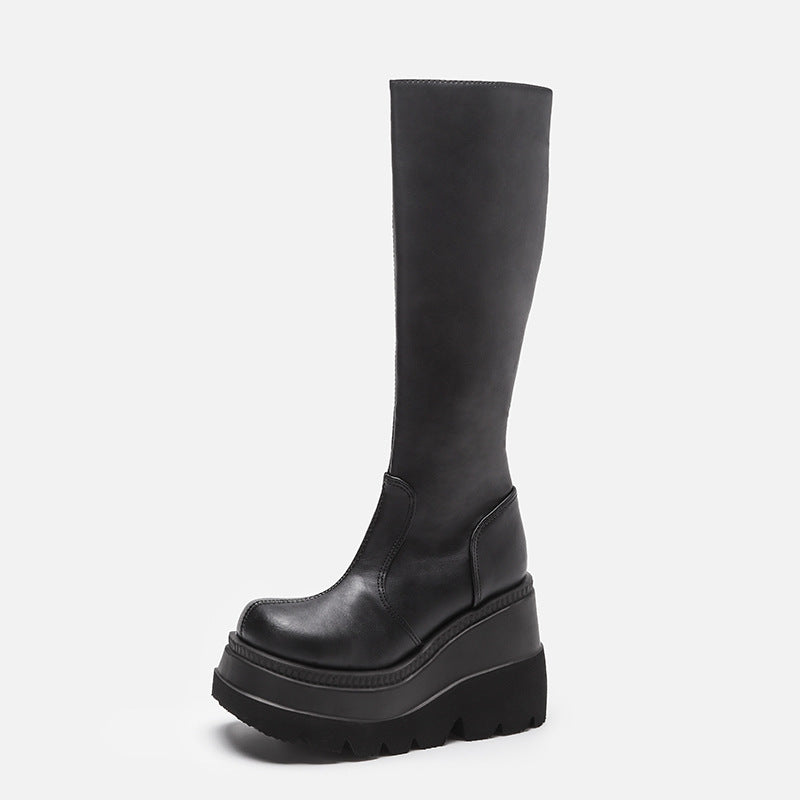 Sarah Express Gothic Platform Biker Boots
