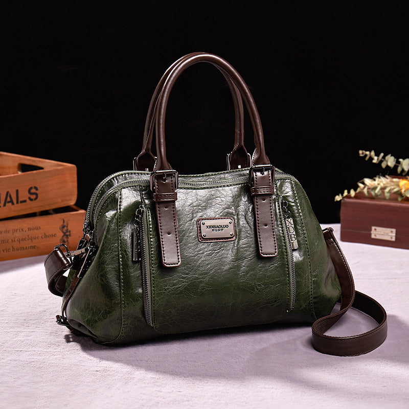 Sarah Express Structured Splicing Crossbody Handbag