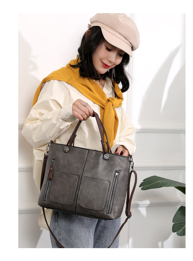 Sarah Express Retro Horizontal Square Travel Handbag