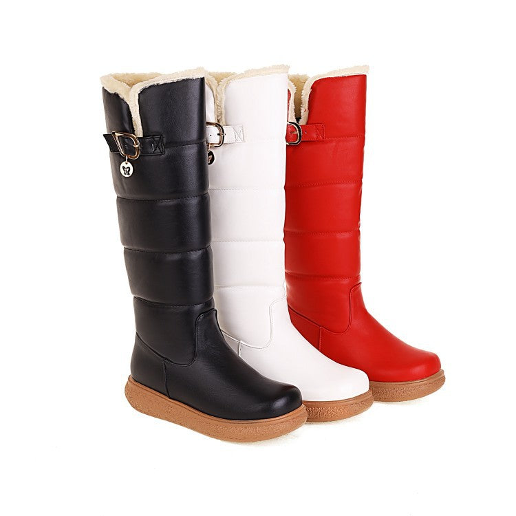 Sarah Express Fleece-Lined High Boots with Side Zipper