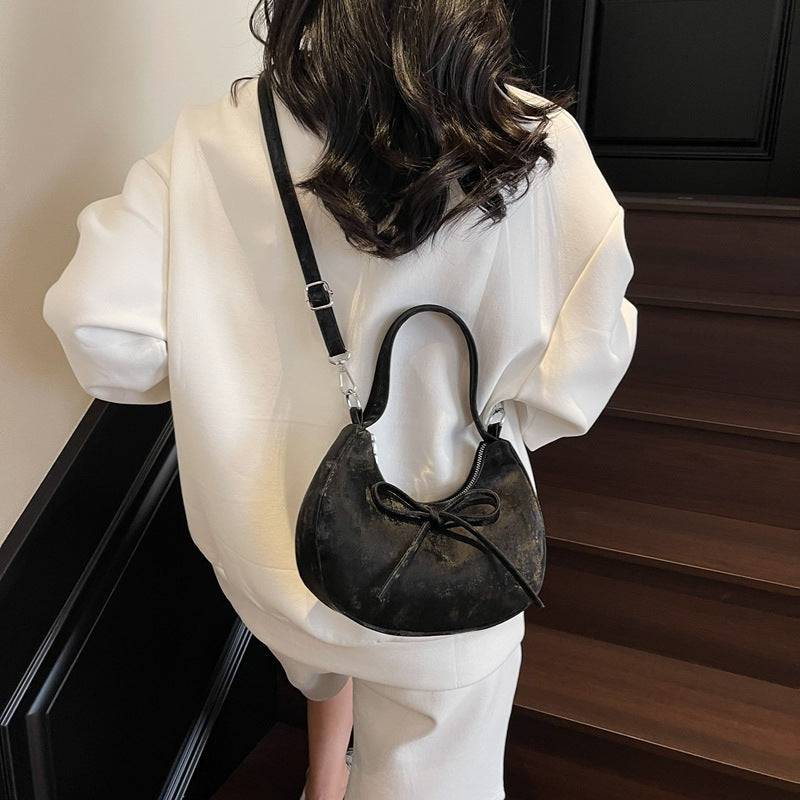 Sarah Express Dumpling PU Leather Underarm Shoulder Bag
