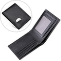 Sarah Express Leather Tracker Wallet with Card Slot Black