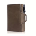 Sarah Express Vintage Slim RFID Blocking Card Holder Coffeecolor
