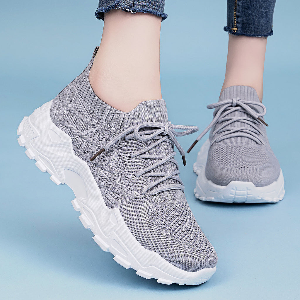 Sarah Express Women's Height Increasing Flyknit Dad Sneakers
