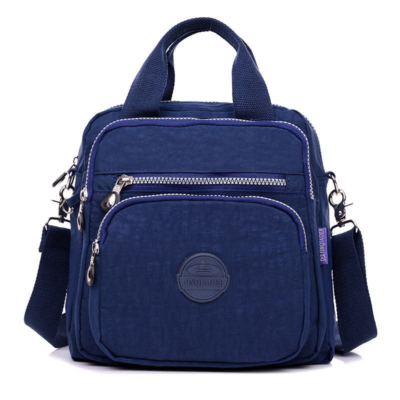 Sarah Express Multi-Functional Nylon Shoulder Crossbody Bag Dark blue