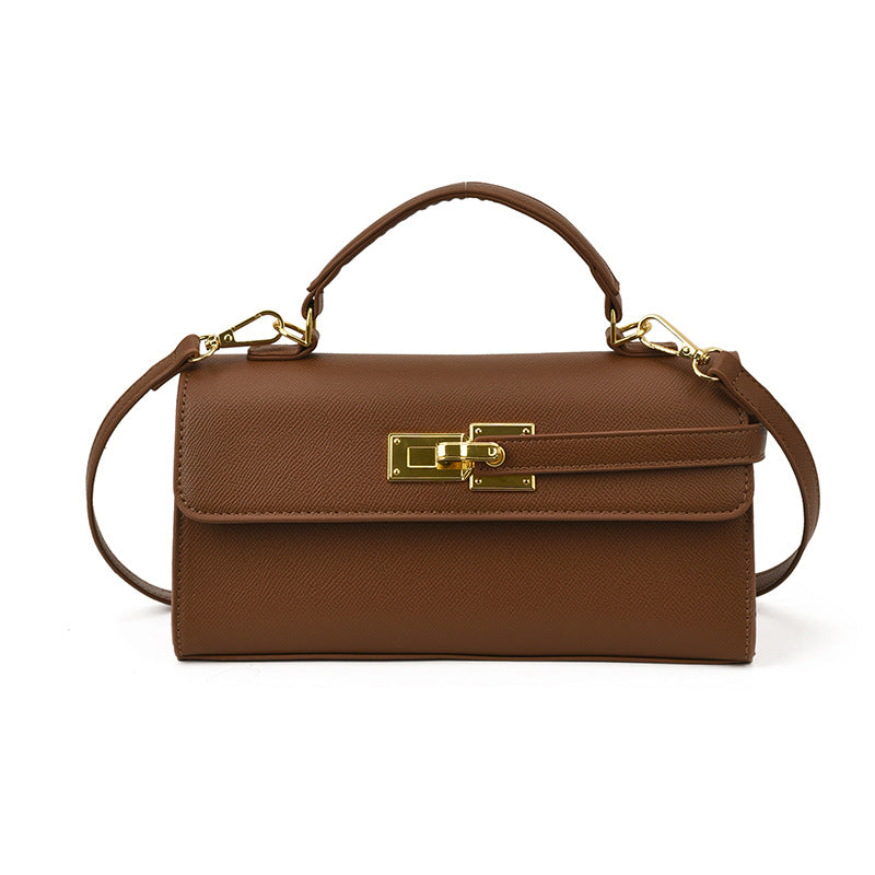 Sarah Express Quilted Lock Closure Square Crossbody Bag