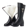 Sarah Express Fleece Lined Tall Winter Boots Black