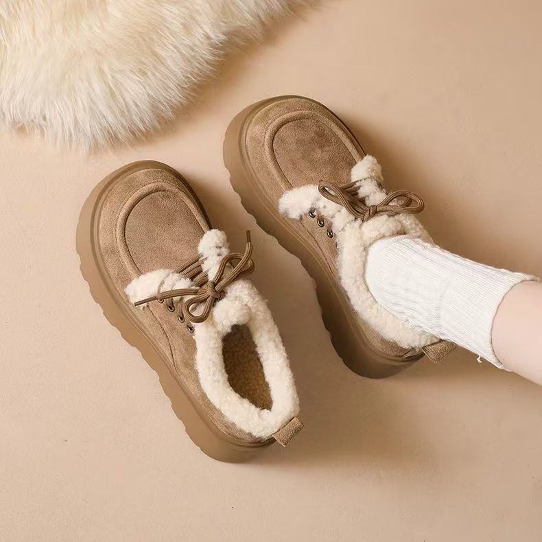 Sarah Express Fleece-Lined Chunky Sole Comfort Flats