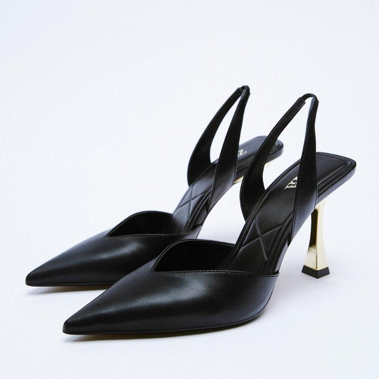 Sarah Express Pointed Toe Slingback Heels