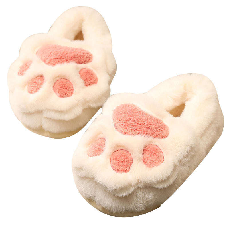 Sarah Express Plush Cat Claw Indoor Slippers
