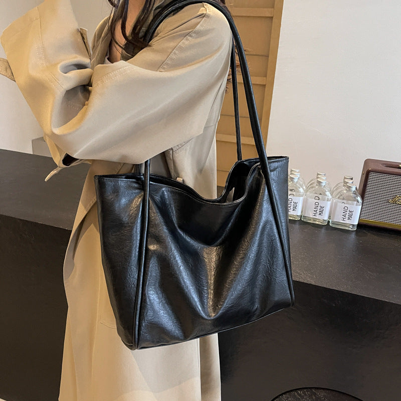 Sarah Express Soft Leather Shoulder Bag Commuter Tote