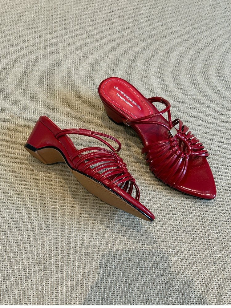 Sarah Express Two-Way Wedge Slide Sandals