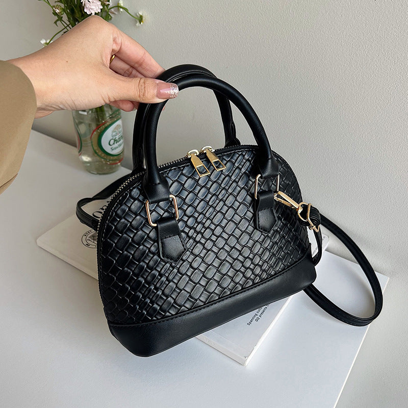 Sarah Express Structured Shell Crossbody Shoulder Bag Black