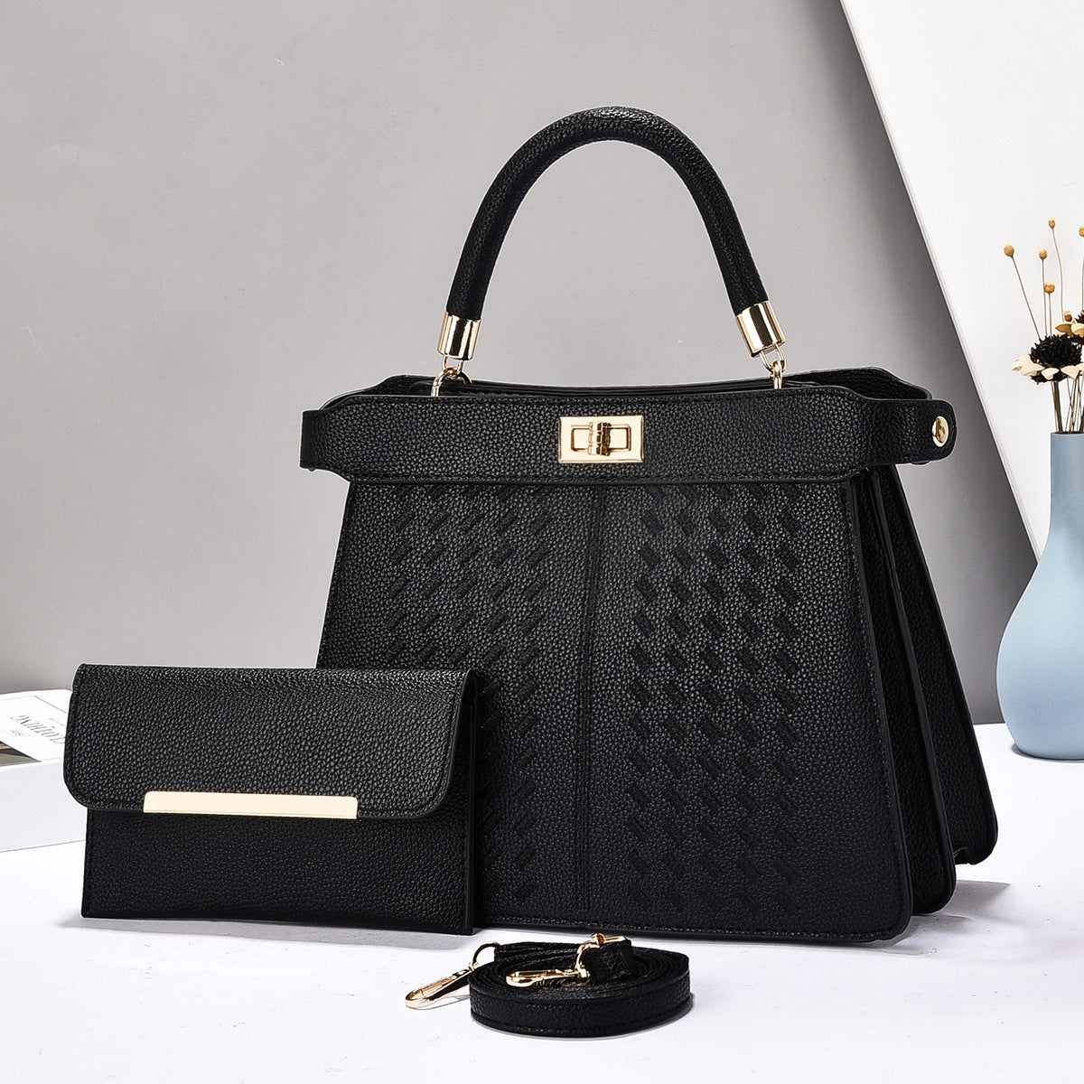 Sarah Express 2-in-1 Structured Bucket Bag Set