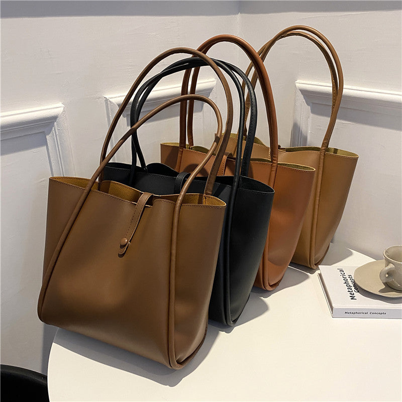 Sarah Express Solid Color Tote Bag With Wallet