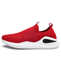 Sarah Express Men's Mesh Slip-On Casual Sneakers Red