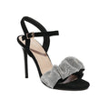 Sarah Express Cutout Platform Sandals Open Toe Heels Black