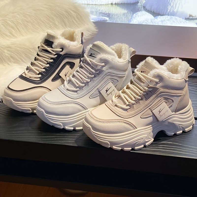 Fleece-Lined High-Top Winter Sneakers – lining detail alternate view 5