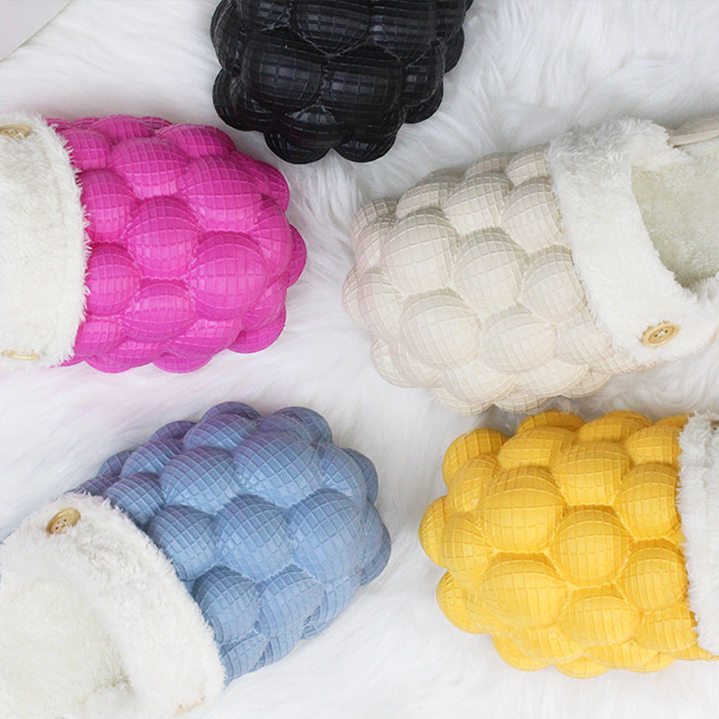 Sarah Express Plush Bubble Home Slippers