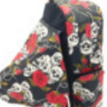 Sarah Express Skull and Rose Gothic Canvas Backpack