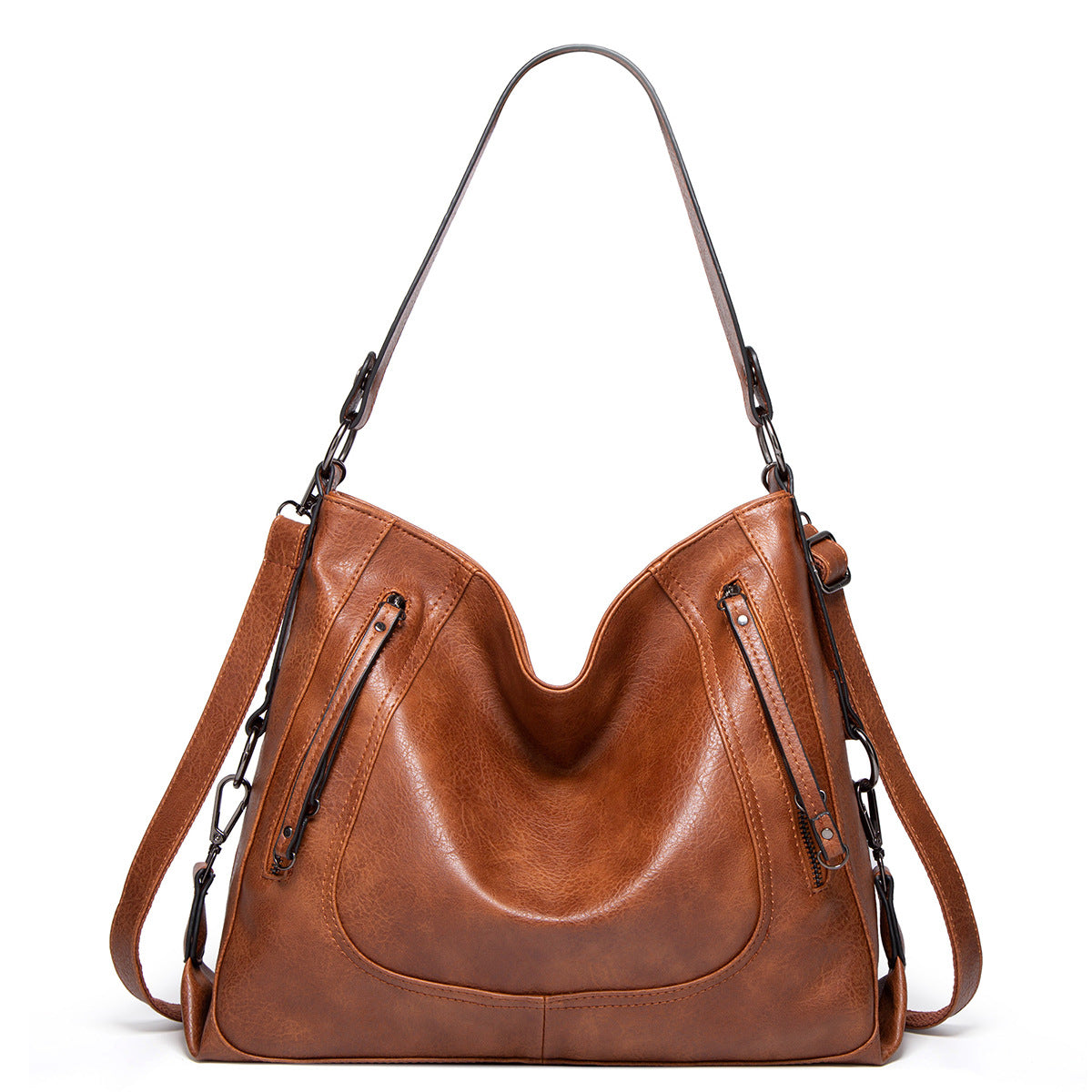 Sarah Express Retro Large Capacity Bucket Shoulder Bag