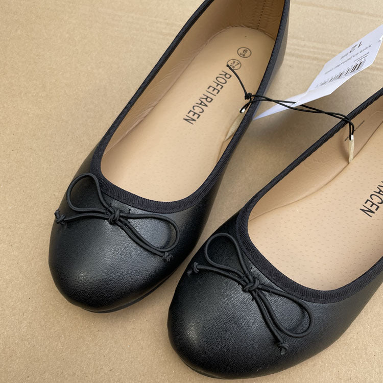 Sarah Express Unisex Slip-On Bow Ballet Flats
