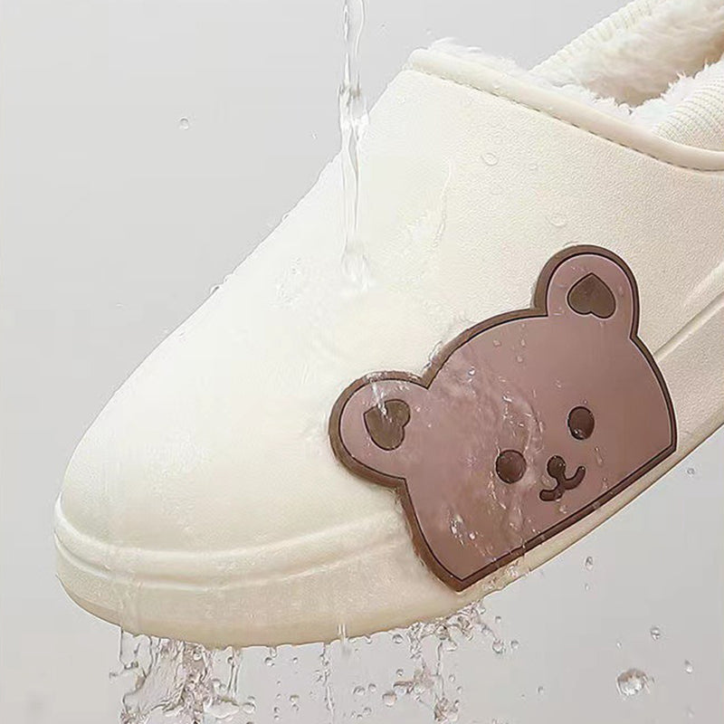 Sarah Express Fluffy Bear Indoor House Slippers